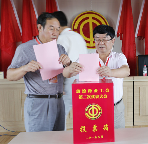 公司工会召开第二次代表大会选举产生敦煌种业第二届工会委员会