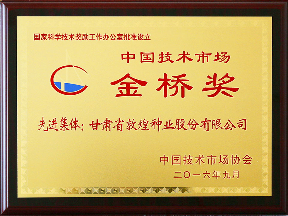 中国技术市场金桥奖