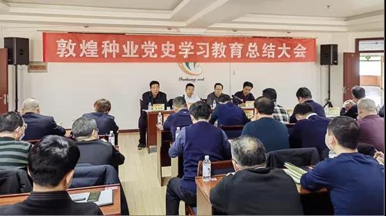 敦煌种业集团公司党委召开党史学习教育总结会