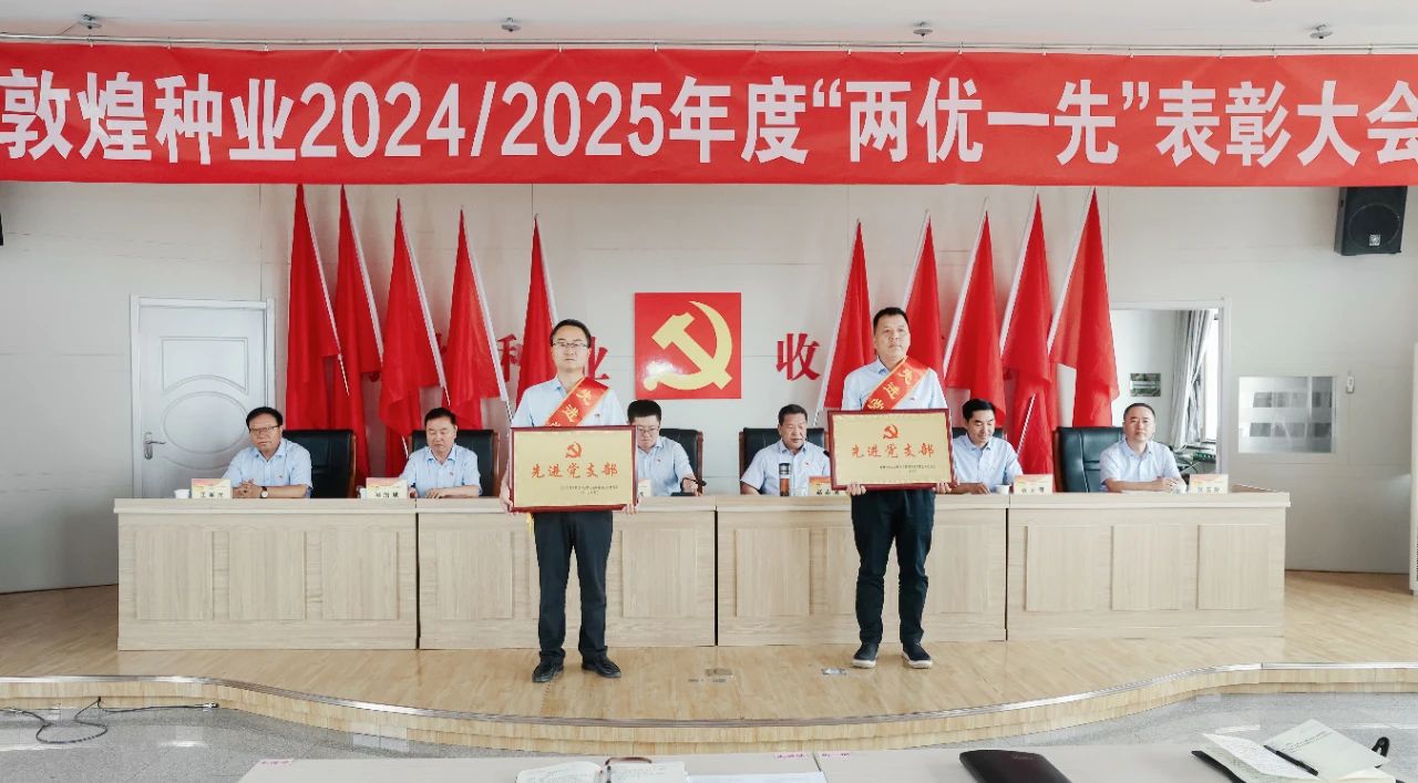 敦煌种业召开2024/2025年度“两优一先”表彰大会